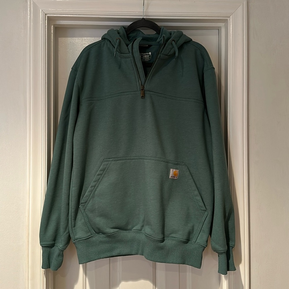 RAIN DEFENDER® LOOSE FIT HEAVYWEIGHT QUARTER-ZIP HOODIE